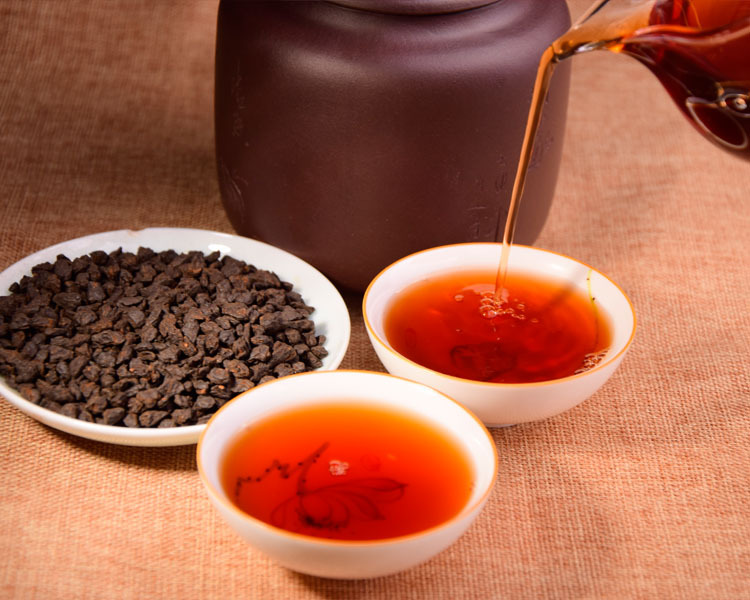 云南普洱茶熟茶散茶碎银子抛光茶化石黑珍珠糯米香茶