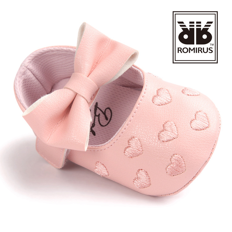 Spring and Summer Baby's Shoes Love Princess Shoes for Baby Baby Shoes Soft Bottom Toddler Shoes 0047