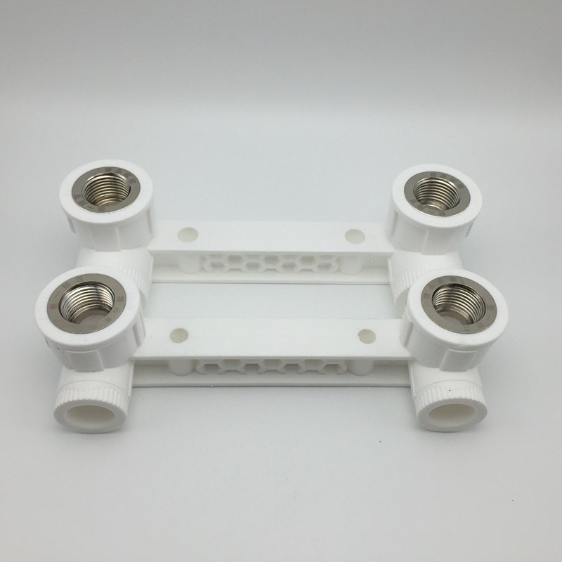 厂家直销ppr20-25*1/2双联内丝弯头 花洒头专用内牙双联弯头