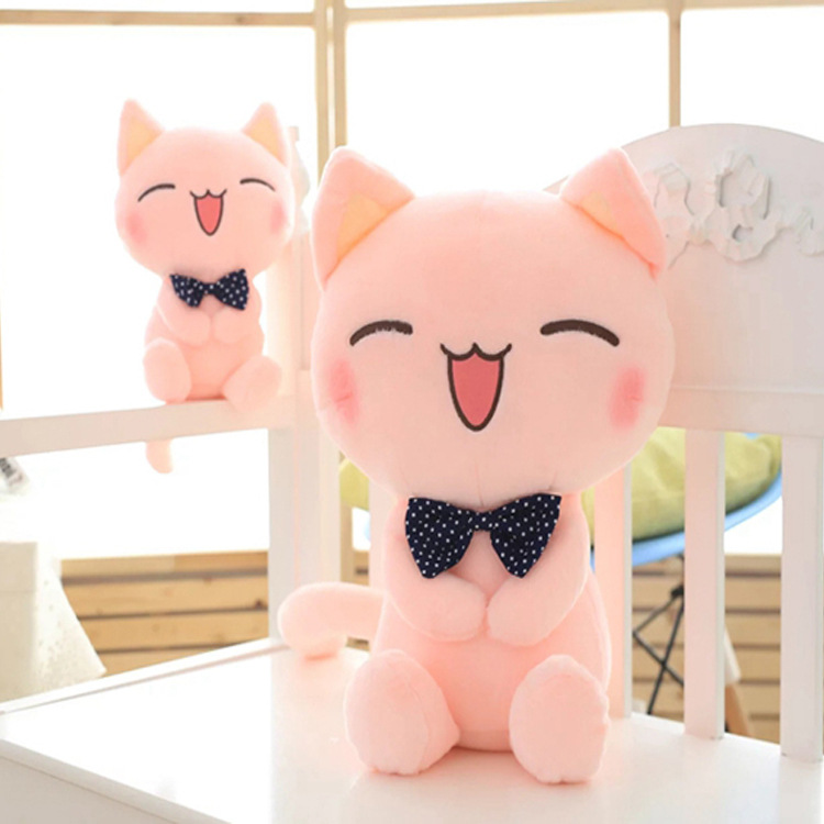 领结猫咪公仔大脸猫毛绒玩具玩偶儿童布娃娃送女友生日礼物