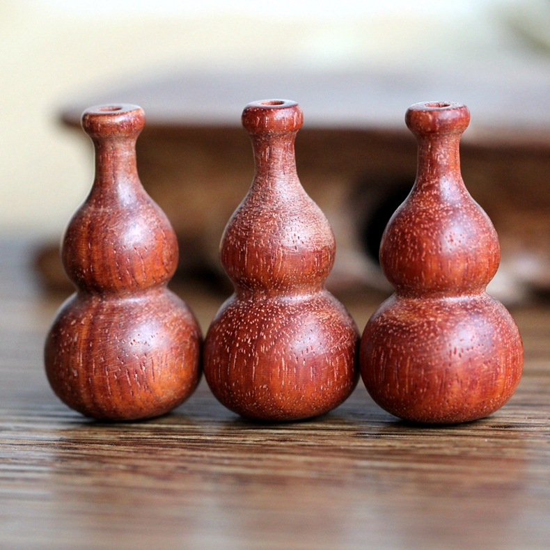 小叶紫檀葫芦 挂件diy饰品 车挂件配件 红木工艺品-阿里巴巴