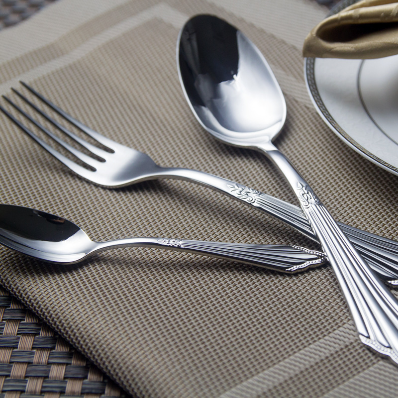 法国餐具套装304不锈钢刀叉 高档西餐刀叉酒店必配牛排刀叉