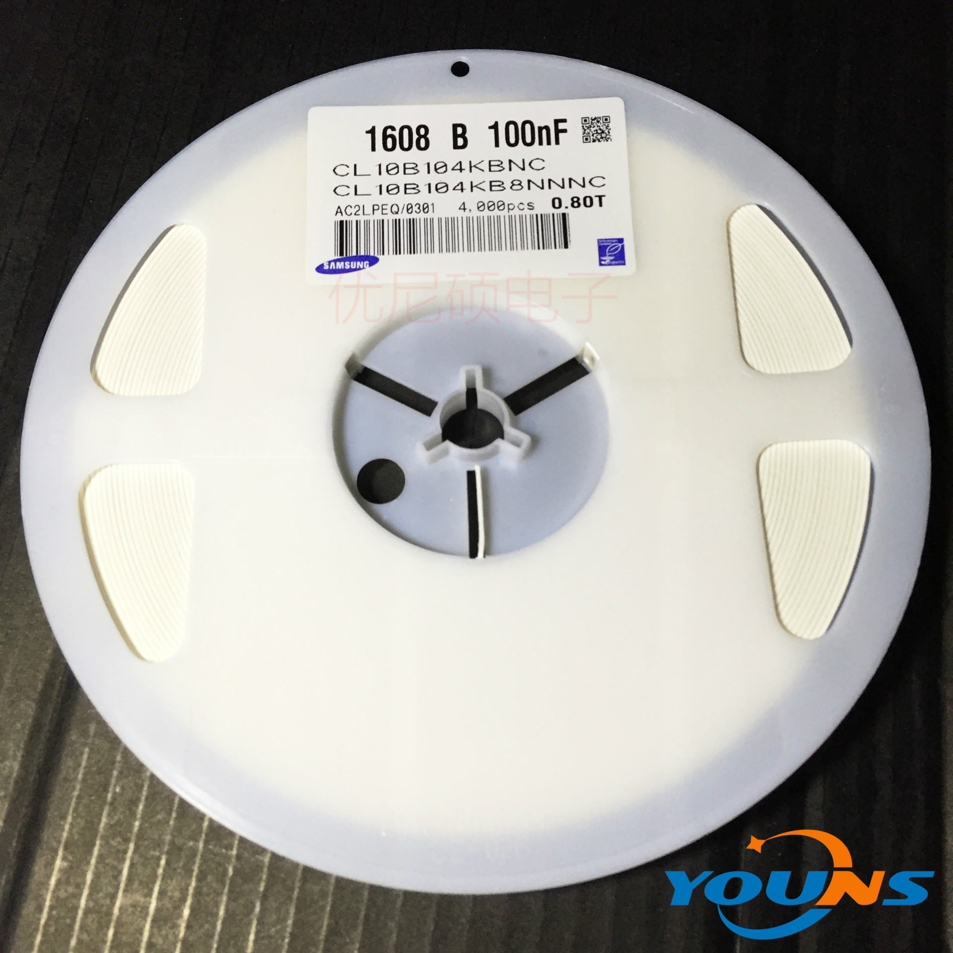 三星贴片陶瓷电容 0603 104k 50v 100nf 10% 环保 原装现货