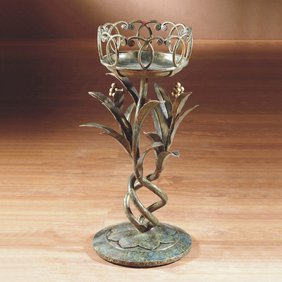 铁艺装饰品花架铁艺灯饰台烛台手工艺品厂家欧洲标准定制出口欧美