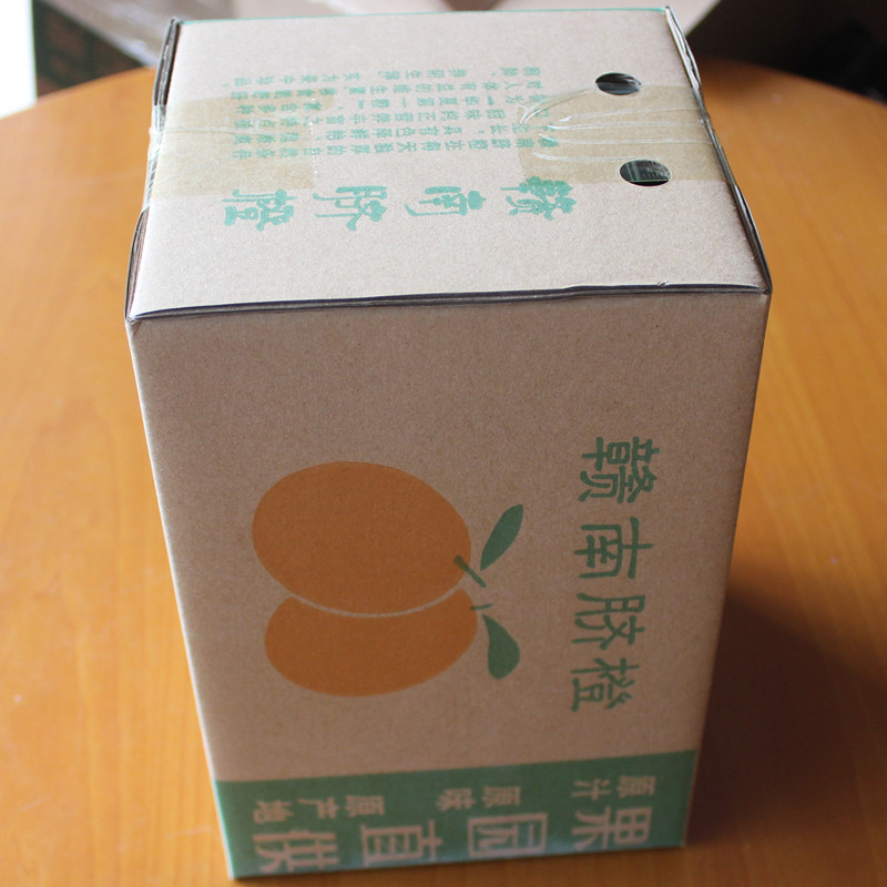 赣南脐橙纸箱5kg包装箱 10斤装加厚特硬款 脐橙纸箱 水.