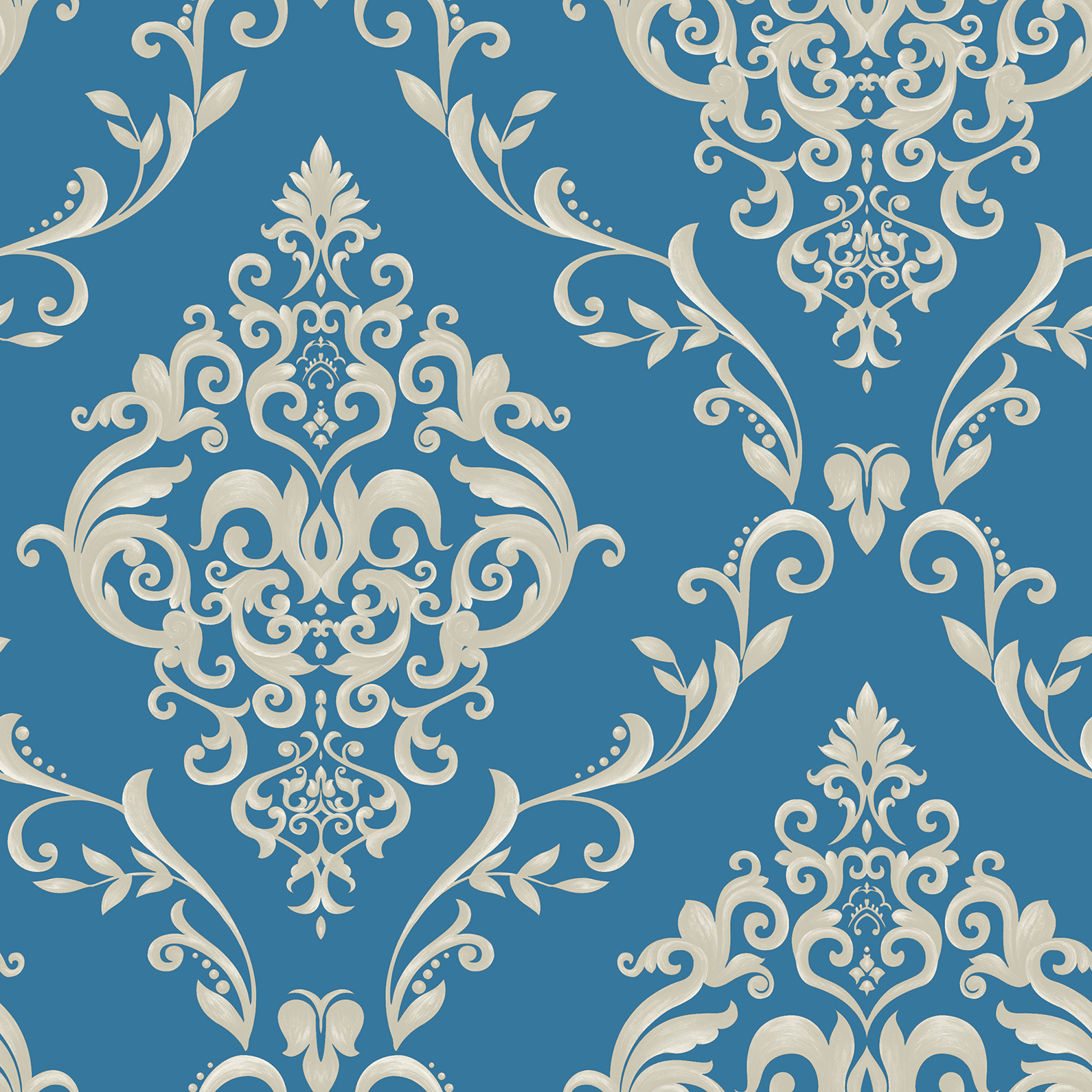 无纺布壁纸墙纸加厚大马士革 国产欧式出口墙纸电视背景客厅壁纸