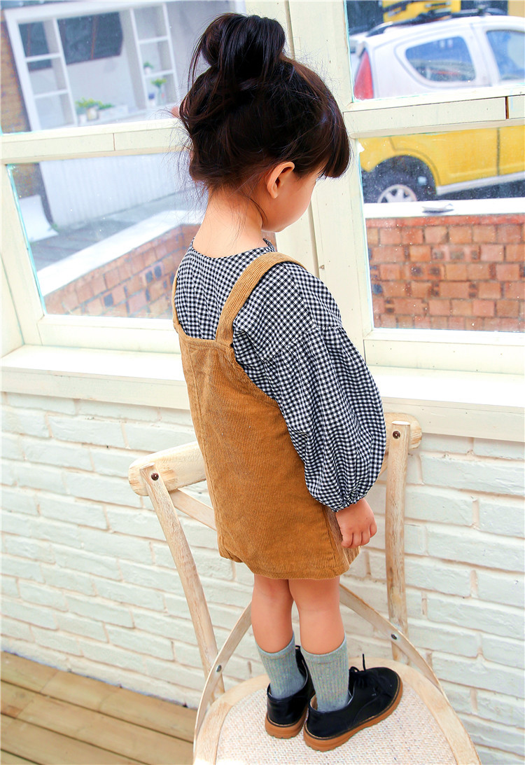 格子 货源类别:现货 品牌:小孩真逗 领型:圆领 颜色:黑格子 适合身高