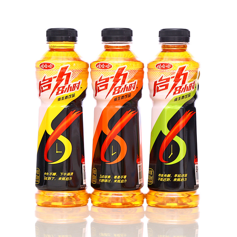 娃哈哈启力8小时维生素功能新品饮料批发 热带水果味饮料600ml