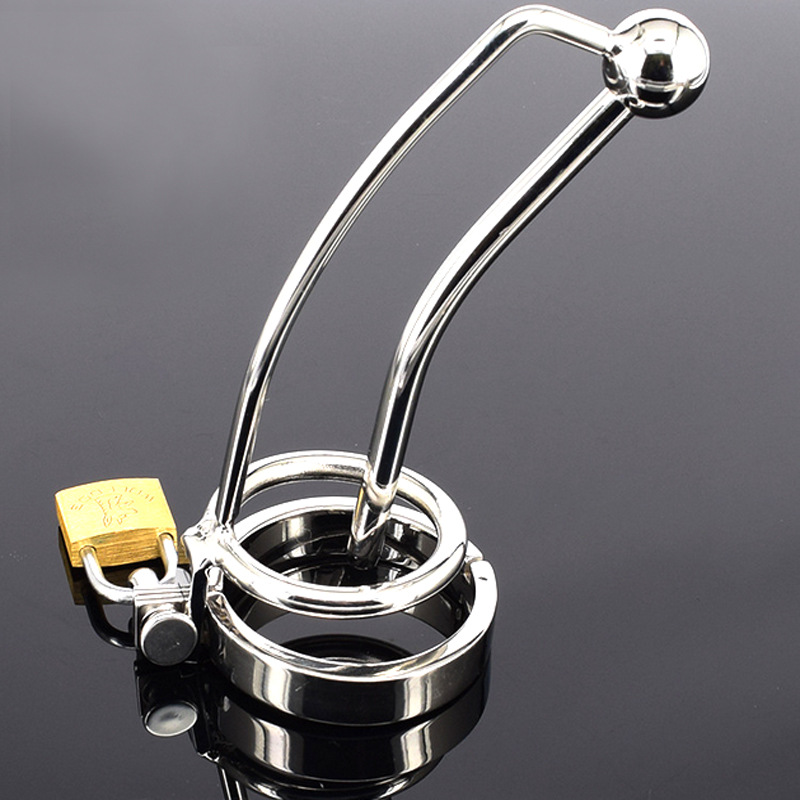 a085 男用不锈钢cb贞操装置带导尿jj阳具锁 另类刺激性用品批发