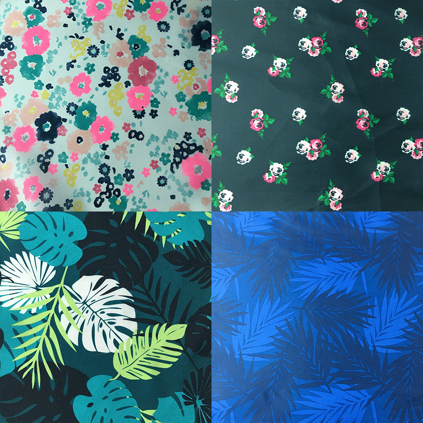 供应卡通迷彩印花面料 精品转移印花多花型可来样定做