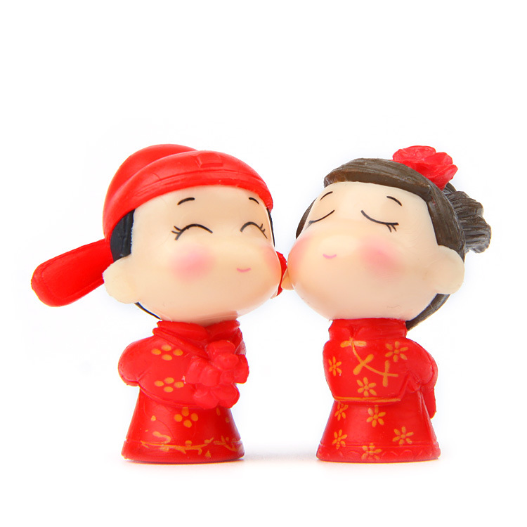 小清新相公娘子2代情侣小手办diy白搭微景观多肉园艺创意造景公仔