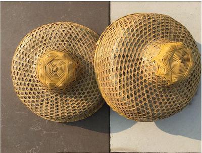 海南斗笠帽 渔民帽竹编斗笠帽子平等防水环卫工人农民帽舞蹈帽子