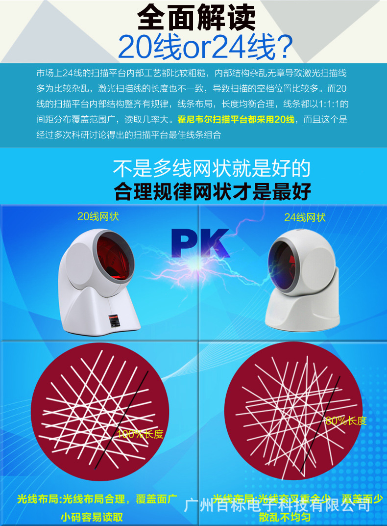 honeywell霍尼韦尔扫描枪mk/ms7120激光扫描平台码捷超市收银器