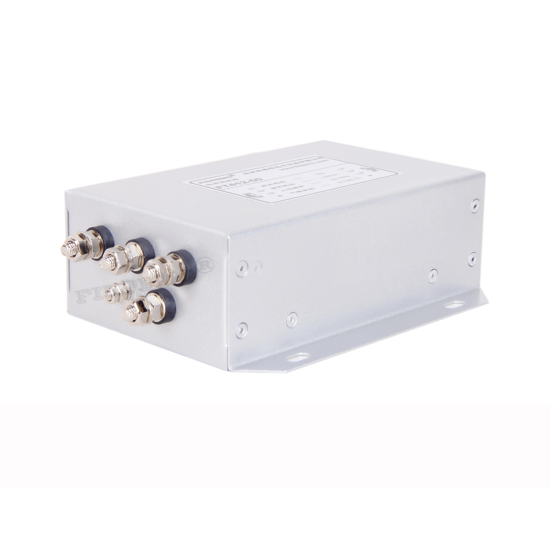 filtemc 三相四线单节通用型交流电源滤波器380v/440v ft410-40a