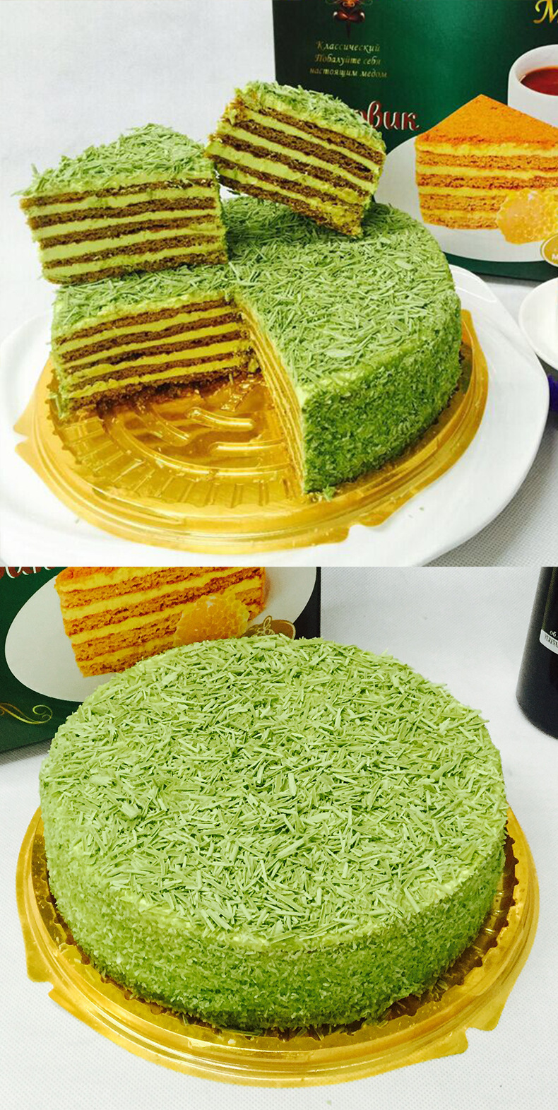 俄麦诺巧克力抹茶蛋糕提拉米苏蛋糕俄罗斯风味蛋糕