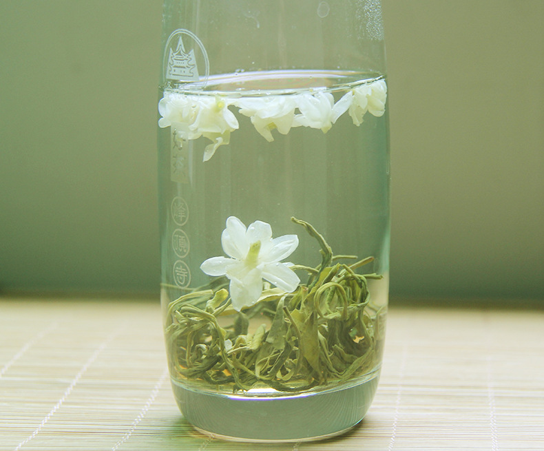茉莉花茶新茶峰顶飘雪茶叶浓香四川花毛峰散装花茶