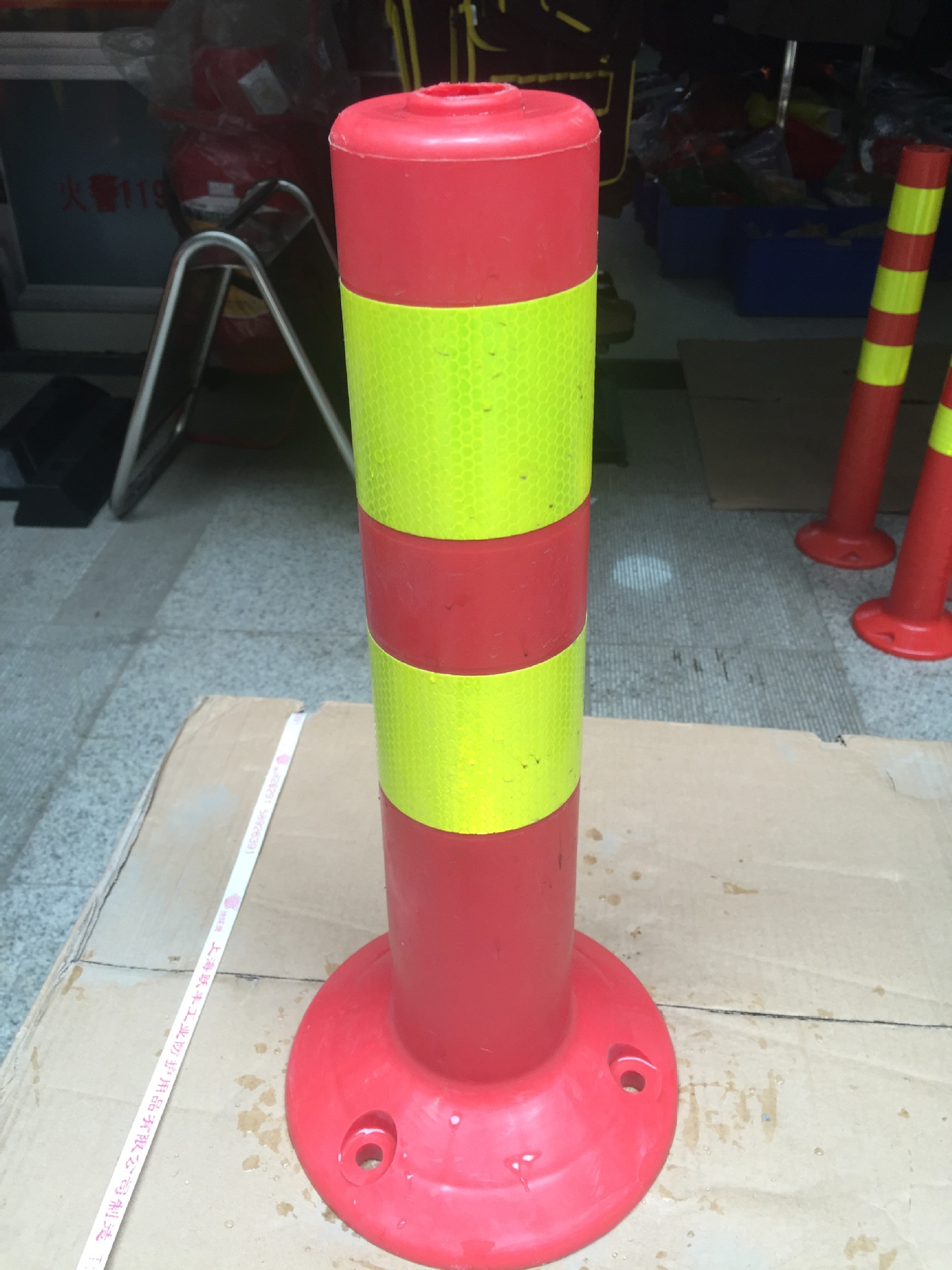 交通设施道口标 道路标柱 标志桩 交通安全警示桩 75cm塑料警示柱