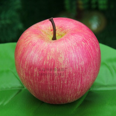 仿真水果模型假苹果道具粉苹果水果店模型拍摄道具儿童玩具