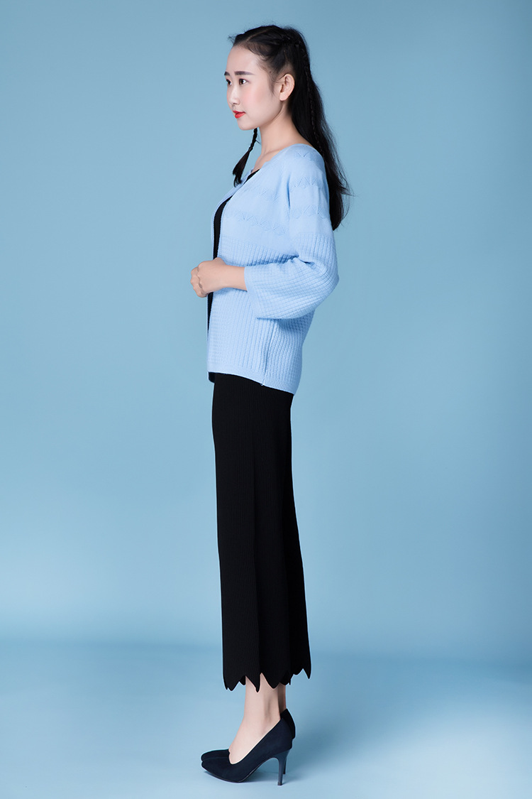 2016秋冬新款短款无领开衫女式韩版宽松时尚百搭开襟开衫批发