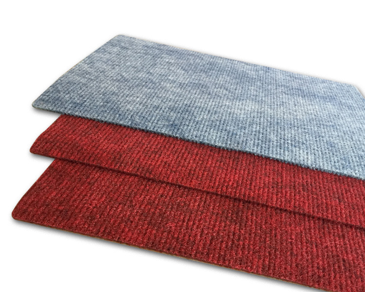 【型号:t07】浅蓝色条纹地毯 背胶加硬 装饰墙布 隔音材料 2m宽幅