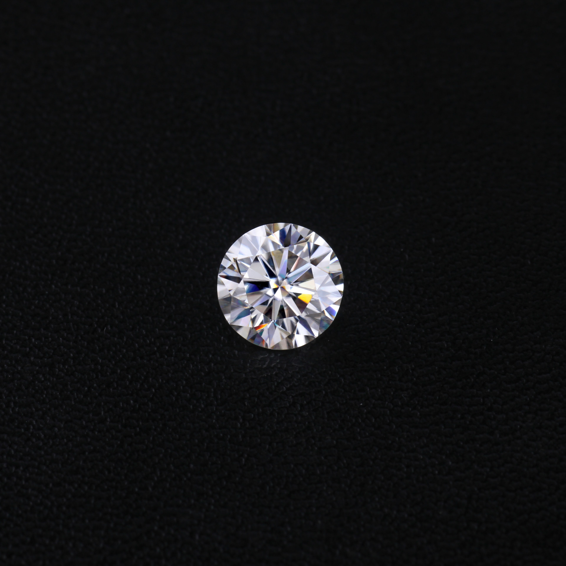 10分定制莫桑18k金戒指h优白莫桑钻国优莫桑裸钻批发