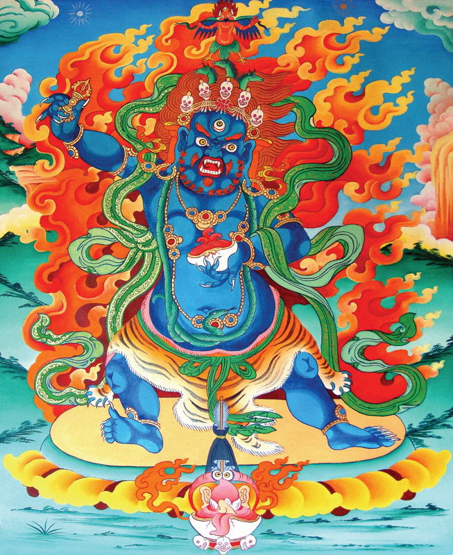 订做特价/精品佛像/金刚手马头明王大鹏金