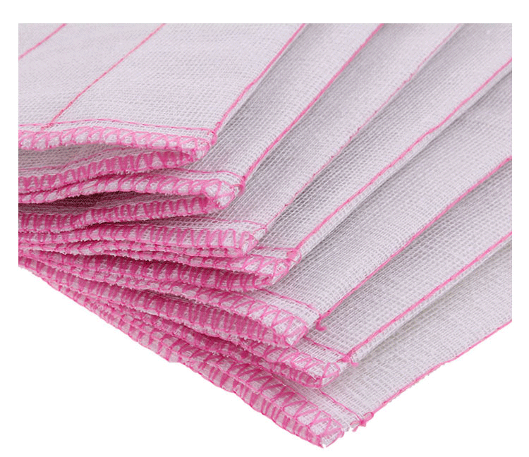 厂家供应热销洗碗白纱布5层28x28清洁抹布百洁加厚洗碗布批发