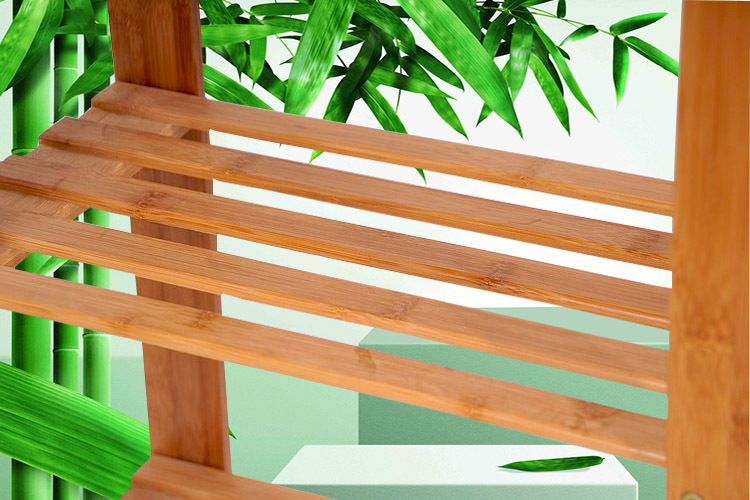 竹制置物架 整理架 书架 鞋架 竹架