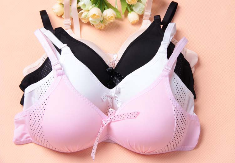 内衣女夏季薄款 少女文胸发育期无钢圈文胸无痕小胸高中学生胸罩
