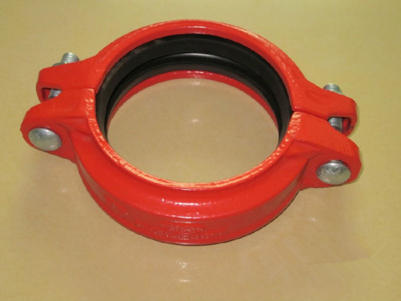 厂家直销dn100消防卡箍 阴阳口管卡 1寸~12寸钢性消防管接头