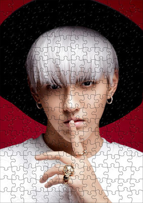 diy创意明星 吴亦凡拼图 120片a4拼图 可来图订制 配相框 pt091