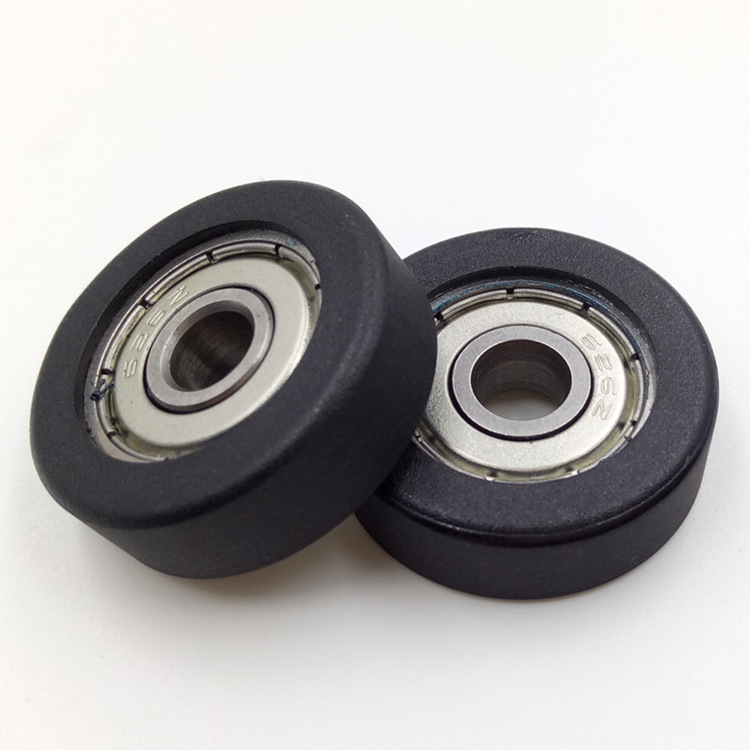 厂家供应优质pu包胶轴承626zz 滑轮专用轴承 6x26x8