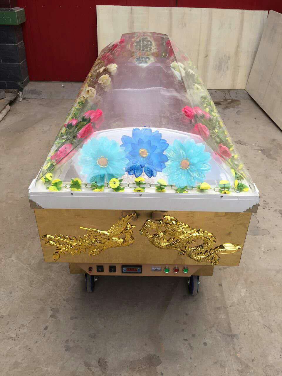 永安牌400w加长板智能手提冰棺尸体防腐冷冻器制冷机冷冻板水晶棺