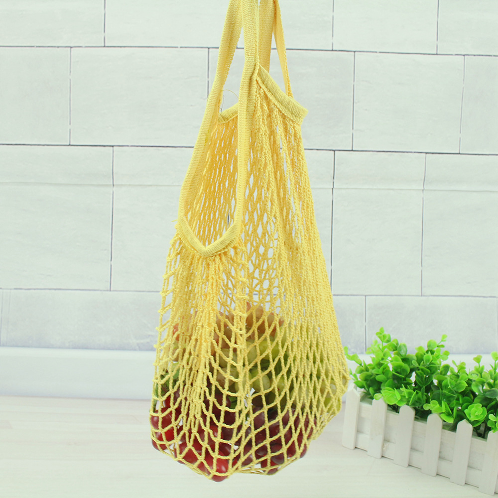 超市手提式便捷购物网袋 超大容量 100%全棉水果网兜 一.