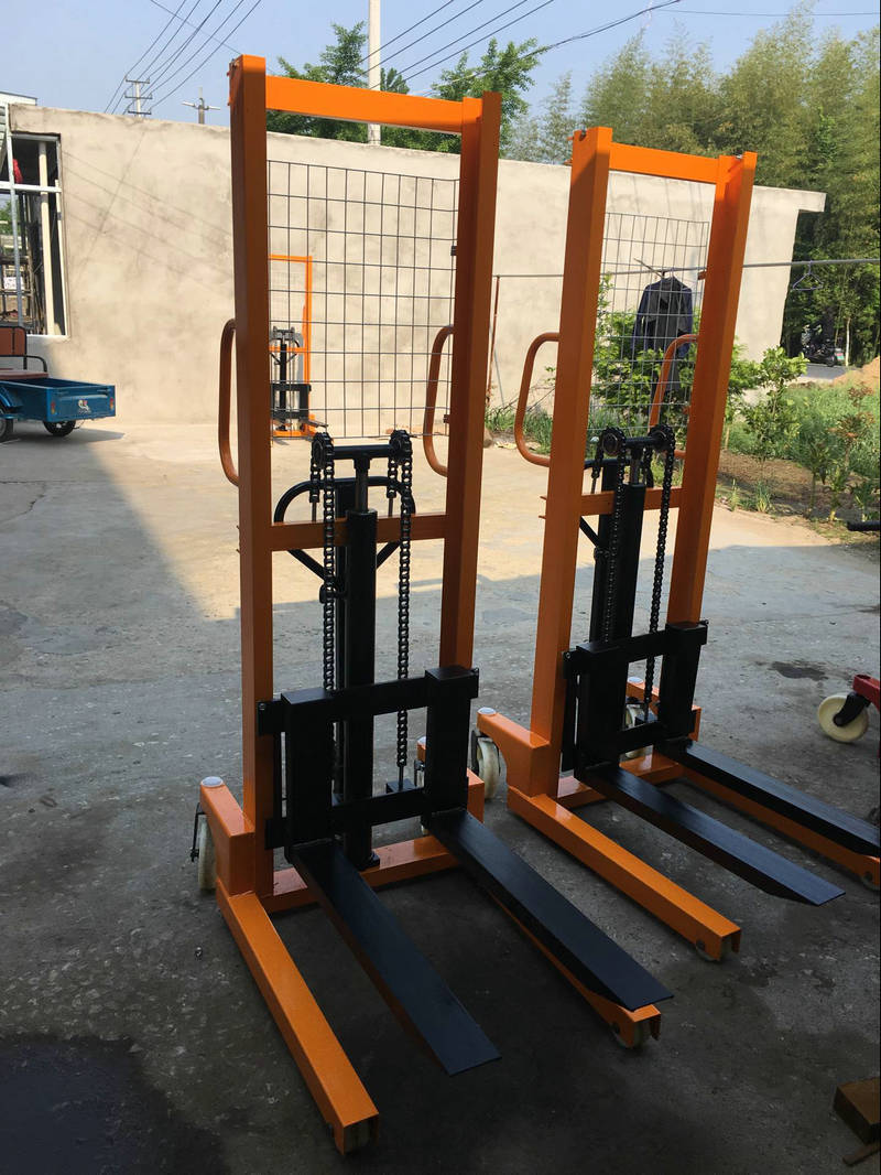 豪诺手动叉车 手动液压升降叉车 手动堆高车升高装卸车 手推叉车