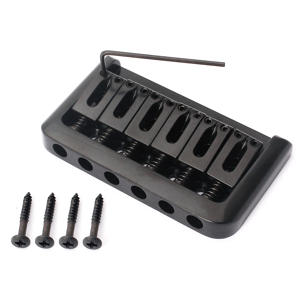 六弦电贝司琴桥拉弦板 6弦电贝斯固定琴桥 贝司bass弦桥