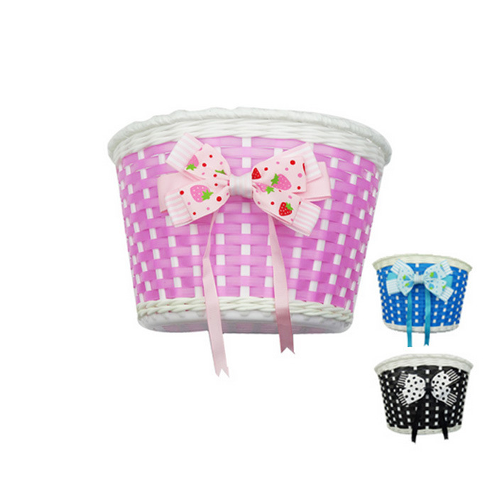 Children's Bicycle Basket Bicycle Basket Stroller Accessories Tricycle Scooter Basket Knitted Basket