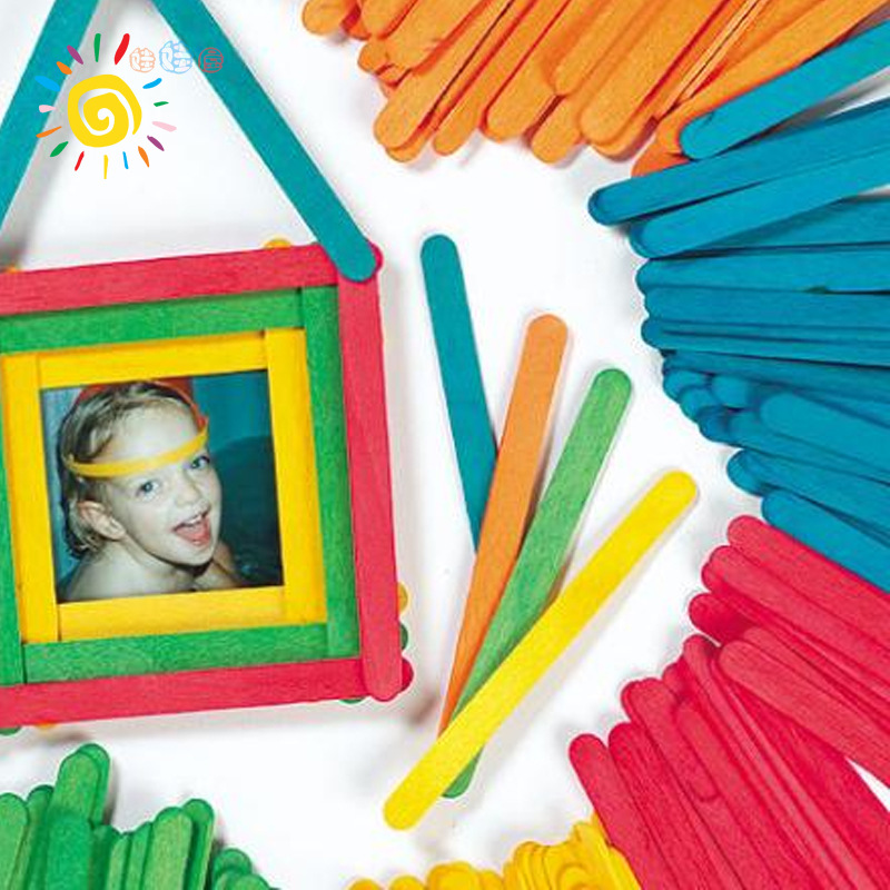 厂家直销雪糕棒 压舌板 冰棒棍 儿童手工diy拼装 涂鸦益智教学