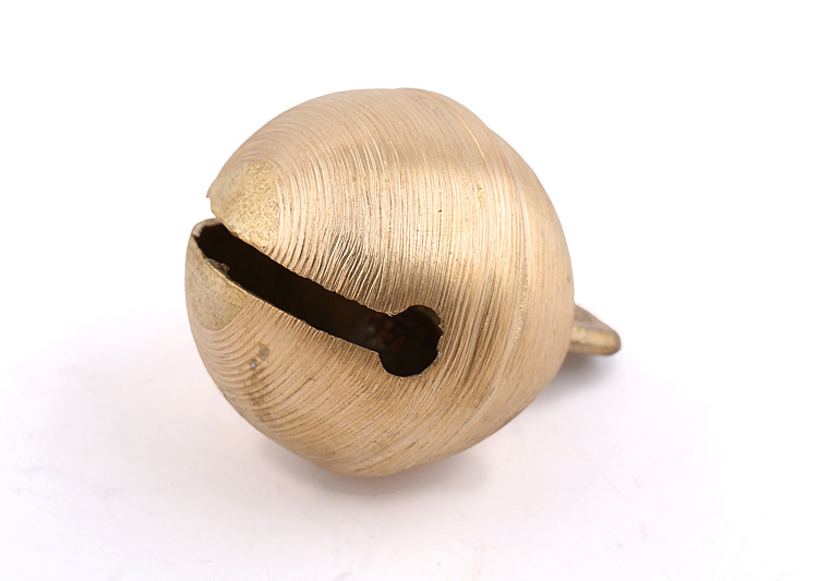 纯黄铜地球圆铃铛批发大狗宠物铜铃猎犬马牛羊铃铛 中大型犬