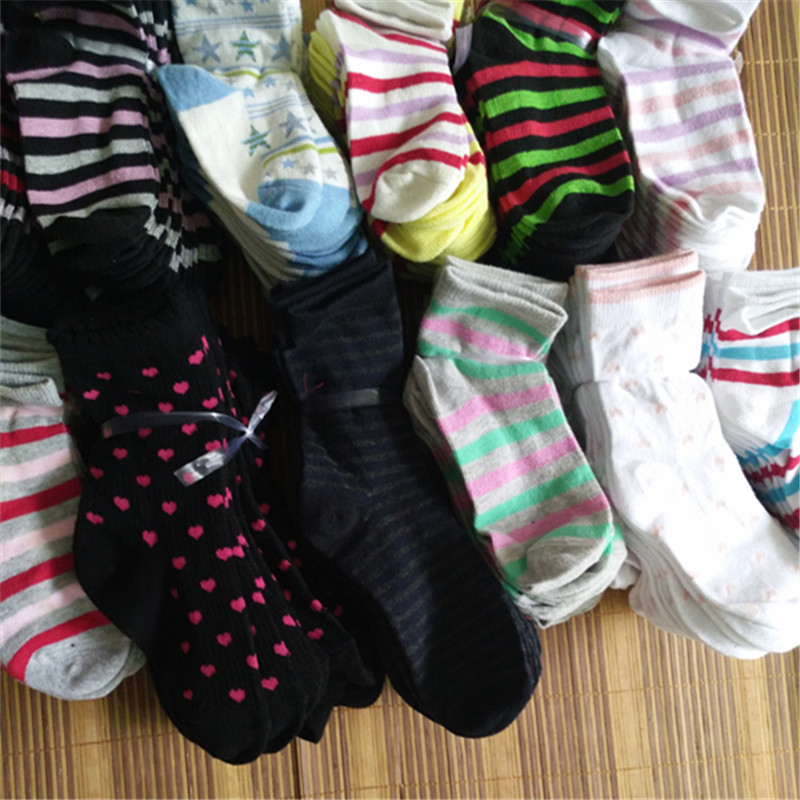 中大童中筒彩条条纹袜子地摊淘宝赠品库存便宜袜子批发