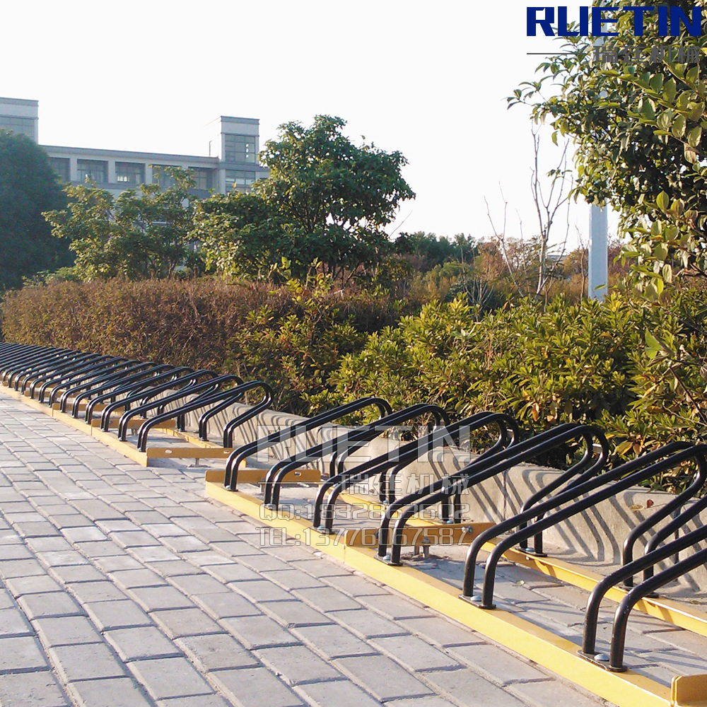 苏州瑞廷制造双层非机动车停车架|热镀锌自行车停车架