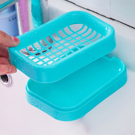 1074 Home Drain Soap Box Soap Box Grid Soap Holder Creative Plastic Soap Box Soap Box Washing Supplies