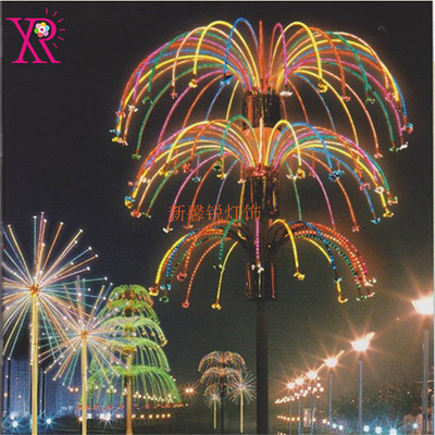 【元旦装饰灯系列】led三层变色烟花灯 喷泉状烟花灯