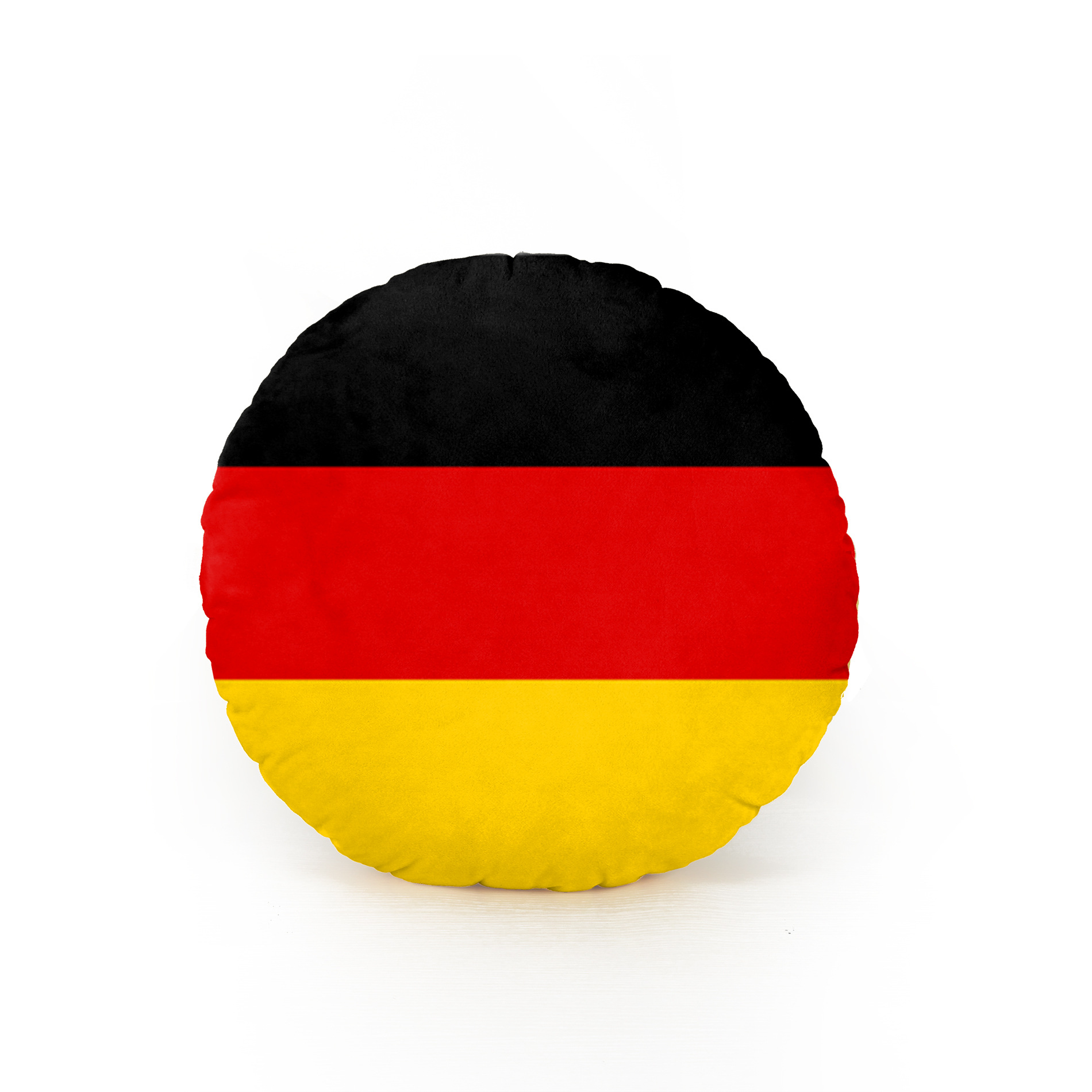 世界杯德国国旗圆形抱枕 创意毛绒玩具个性家居 外贸出口定制批发