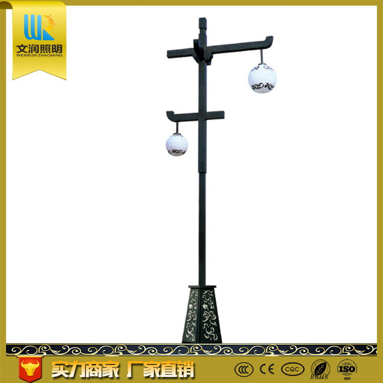 0成交0件厂家定制 生产各种款式仿古式路灯  牛角灯笼仿古灯 道路照明