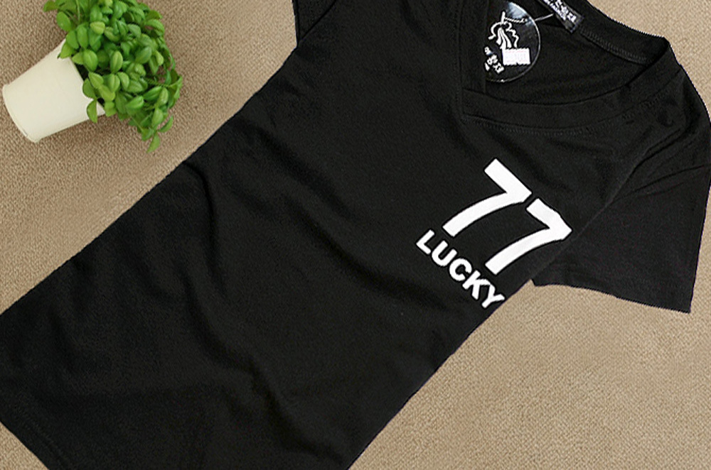 77图案v领短袖 (11)