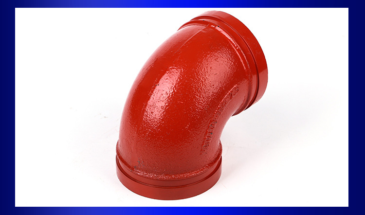 90度沟槽弯头 沟槽管件 消防管件 批发零售dn100