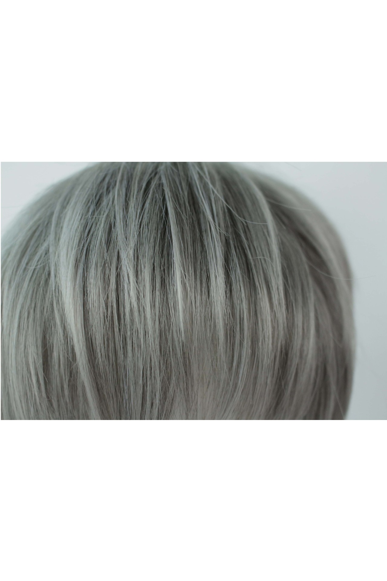 漫真【浴灰】原创基佬款男原宿尾渐变日常奶奶灰时尚lolita假发