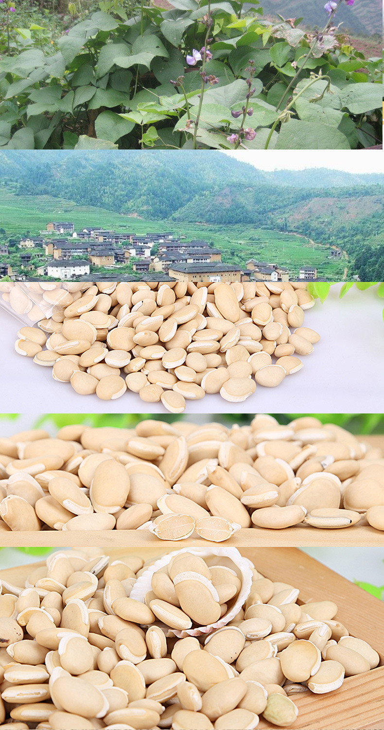 绿色黄金白扁豆粗粮包装五谷杂粮批发代加工贴牌oem一件代发