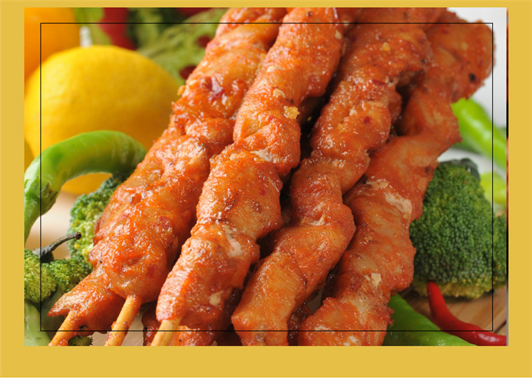 【鲜安福】香又辣鸡肉串 烧烤肉油炸里脊肉烤串冷冻半成品 批发